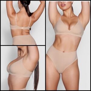 Skims Fits Everybody Crossover Bralette in Mica MWT
